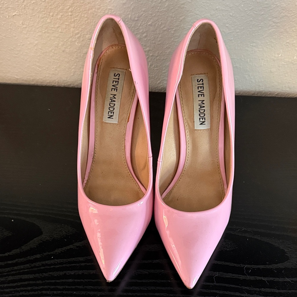 Steve Madden Glossy Pink Heels